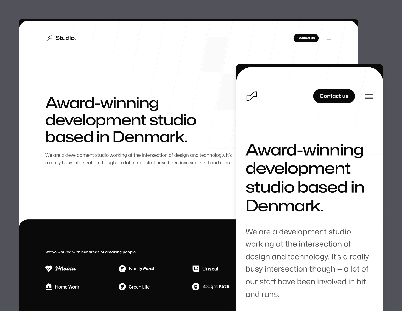 Aprende sobre la plantilla Studio